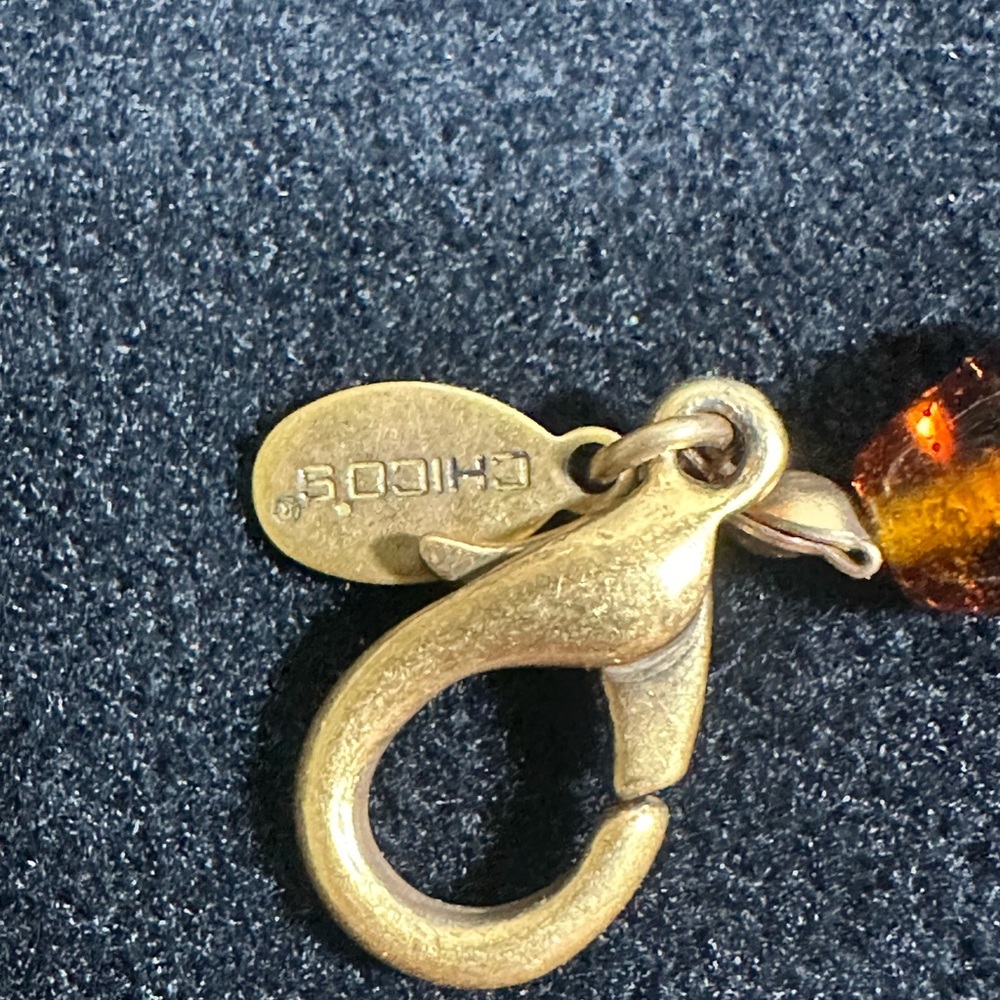 Chico’s Faceted Ruby Red Glass Statement Runway N… - image 7